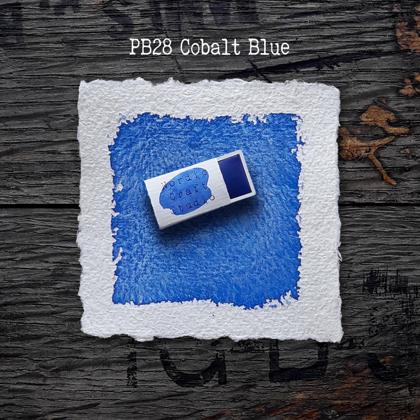 PB28 Cobalt Blue - Handmade Watercolor Paint of Artist Quality in Half and Full Pans