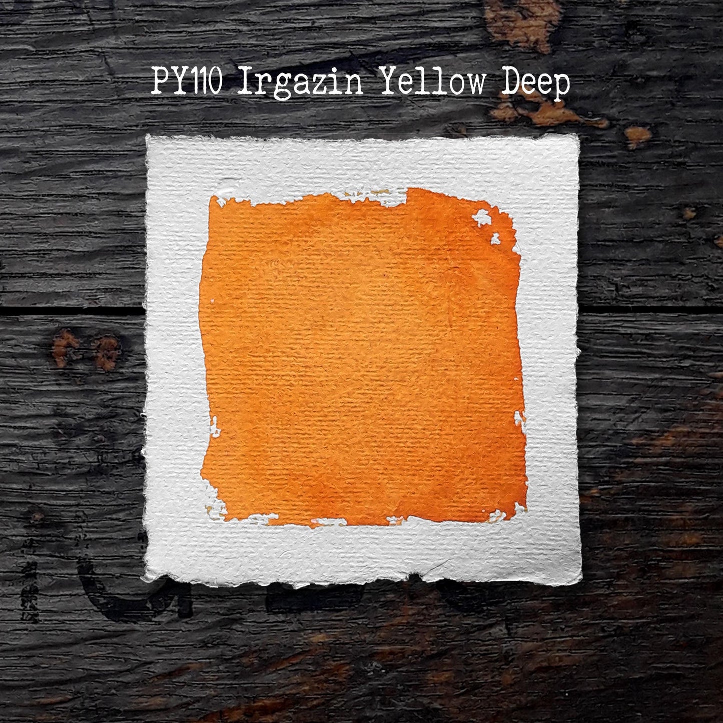 PY110 Irgazin Yellow Deep - Handmade Watercolour Paint of Artist Quality in Half and Full Pans