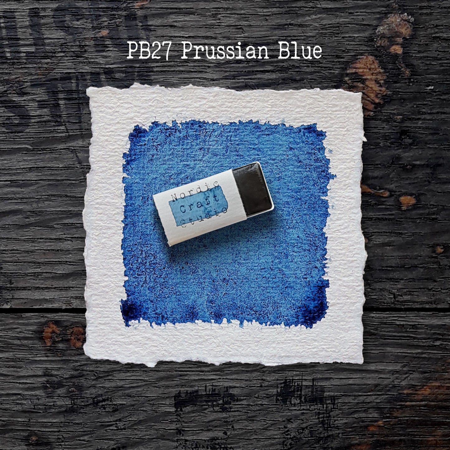 PB27 Prussian Blue - Handmade Watercolour Paint of Artist Quality in Half and Full Pans