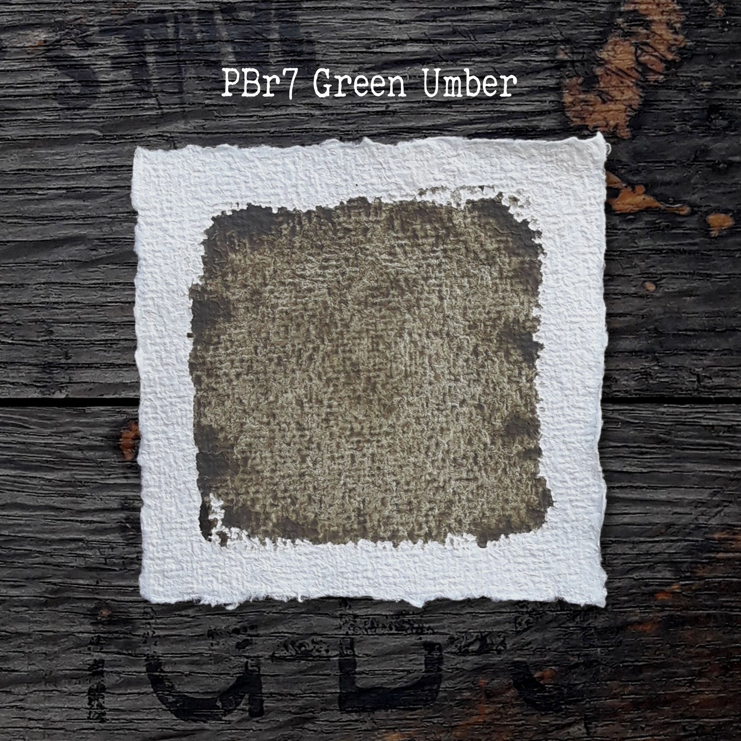 PBr7 Green Umber - Handmade Watercolour Paint of Artist Quality
