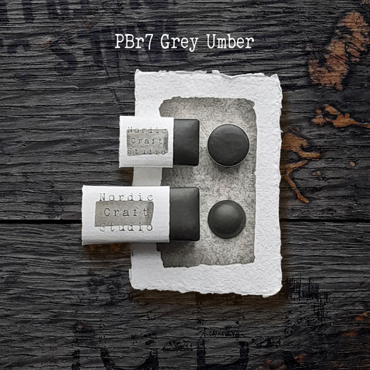 PBr7 Gris Sombra - Acuarela hecha a mano de calidad artística en medias pastillas y pastillas completas