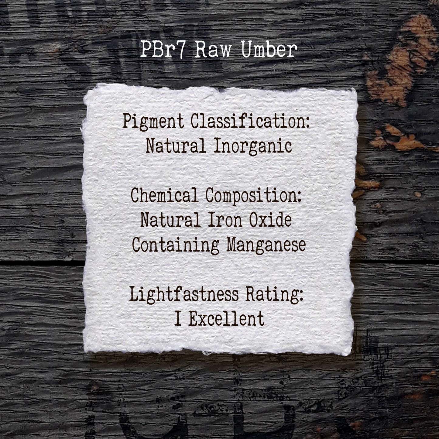 PBr7 Raw Umber - Handmade Watercolour Paint of Artist Quality