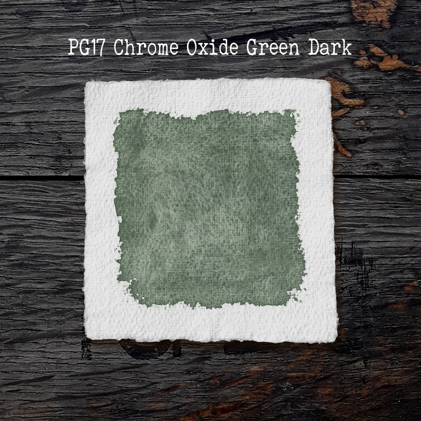 PG17 Chrome Oxide Green Dark - Handmade Watercolour Paint of Artist Quality