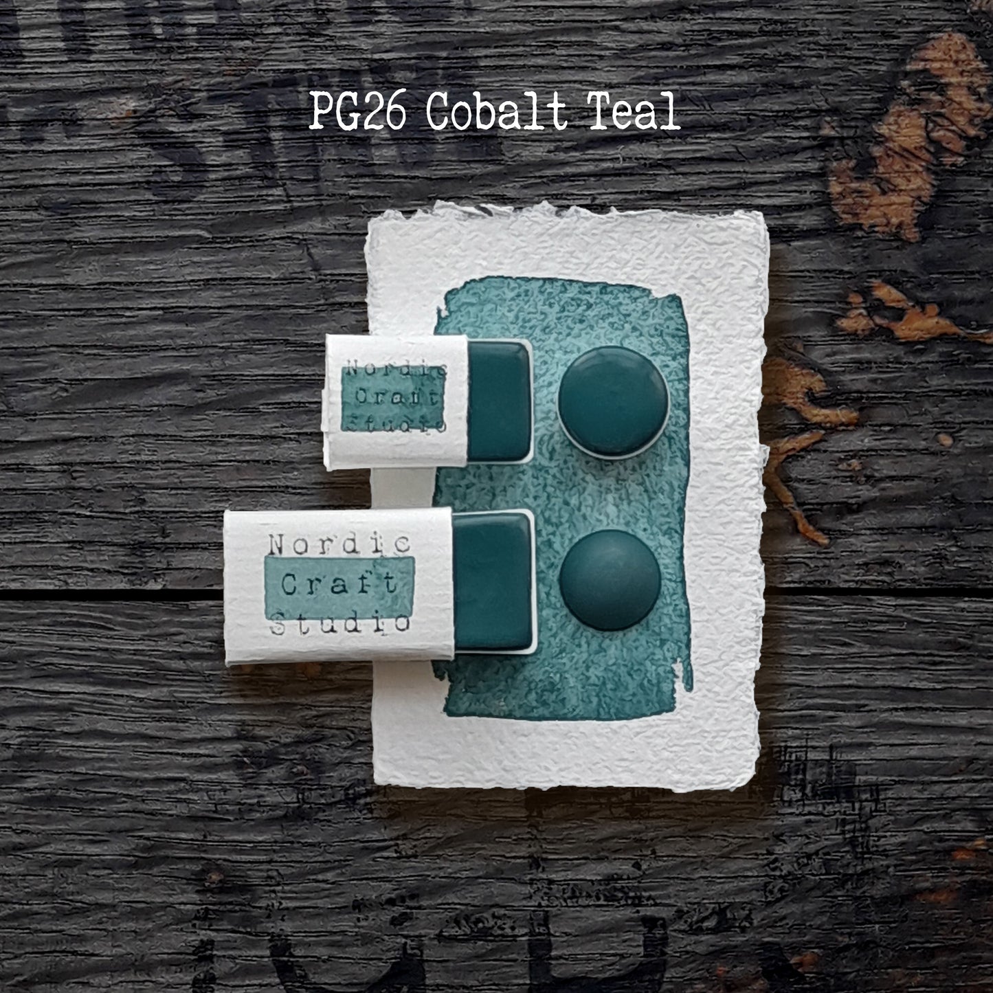PG26 Cobalt Teal - Handmade Watercolour Paint of Artist Quality