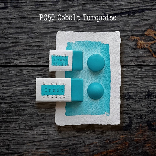 PG50 Cobalt Turquoise - Handmade Watercolour Paint of Artist Quality