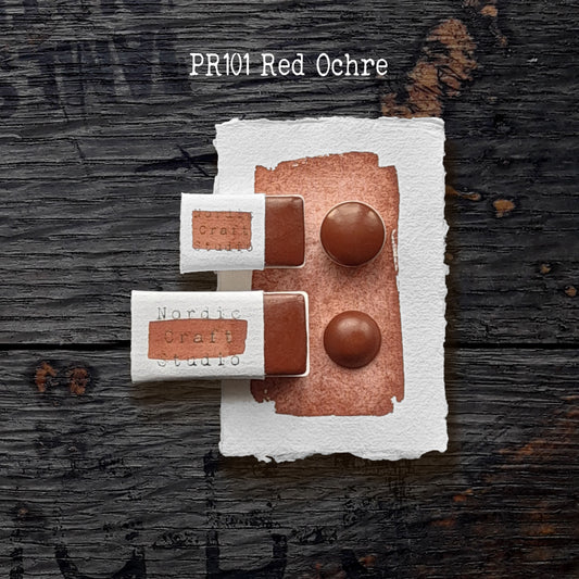 PR101 Red Ochre - Handmade Watercolour Paint of Artist Quality