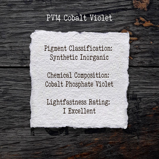 PV14 Cobalt Violet - Handmade Watercolour Paint of Professional Artist Quality | NordicCraftStudio
