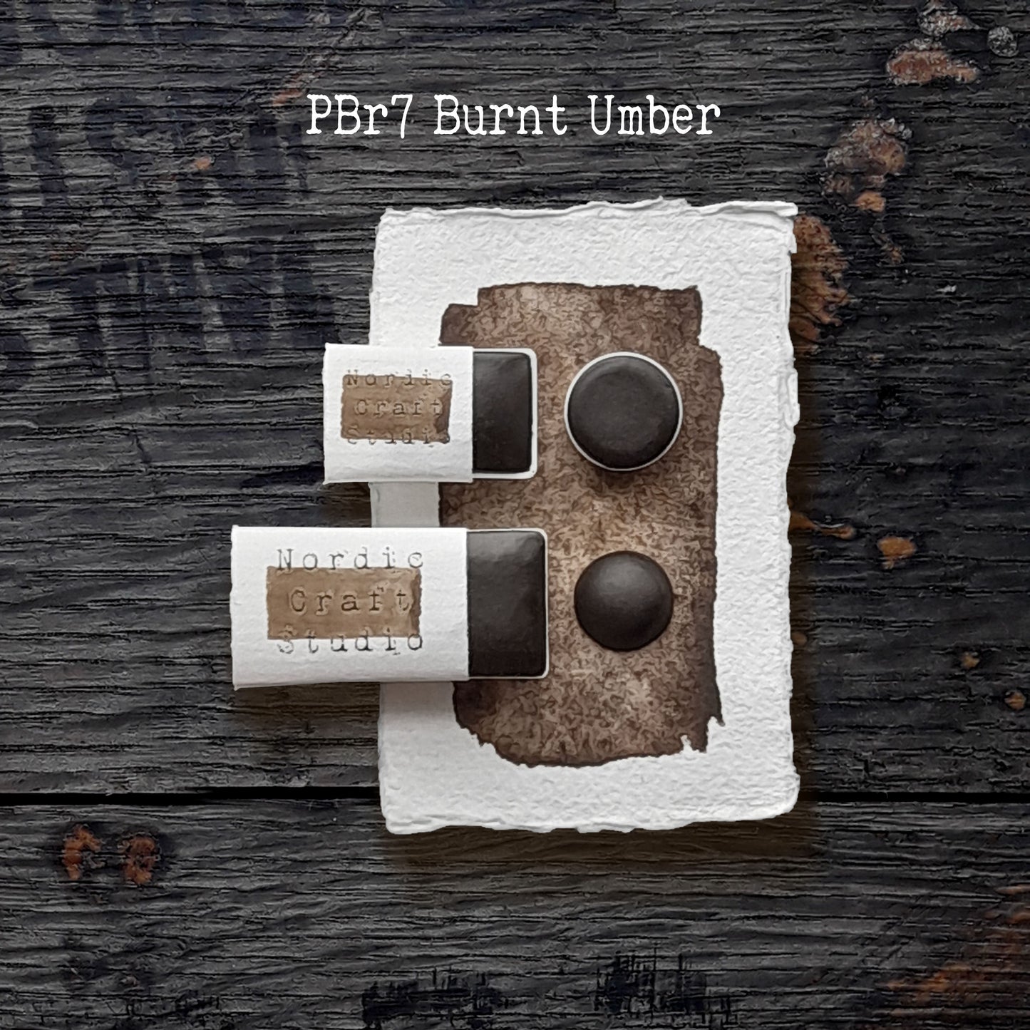 PBr7 Burnt Umber - Handmade Watercolour Paint of Artist Quality