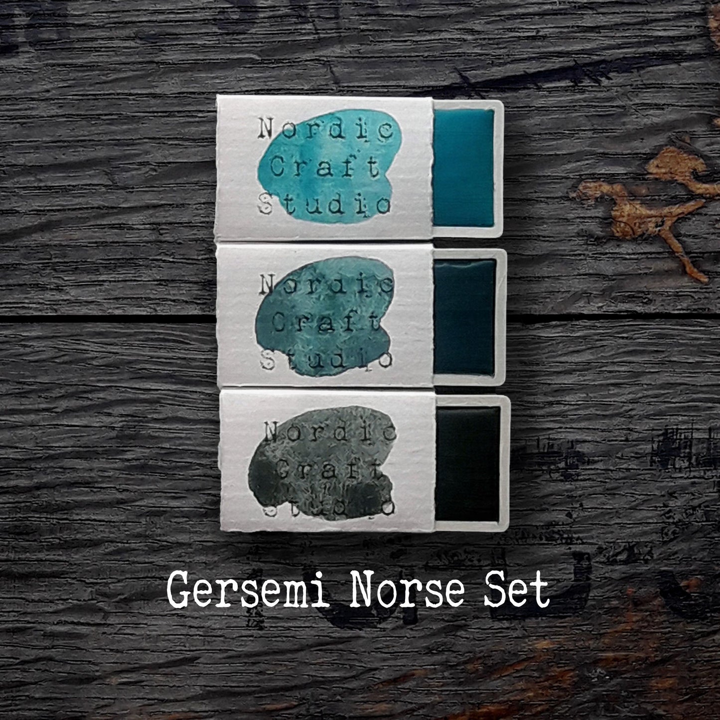 Gersemi Norse Set - Handmade Watercolor Paints of Artist Quality in Half and Full Pans