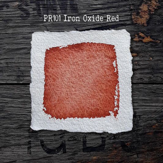 PR101 Iron Oxide Red - Handmade Watercolour Paint of Artist Quality