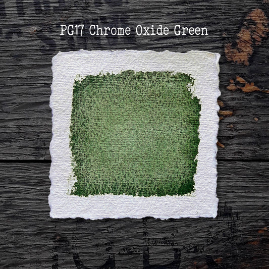 PG17 Chrome Oxide Green - Handmade Watercolour Paint of Artist Quality
