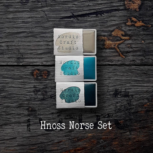 Hnoss Norse Set - Handmade Watercolor Paints of Artist Quality in Half and Full Pans