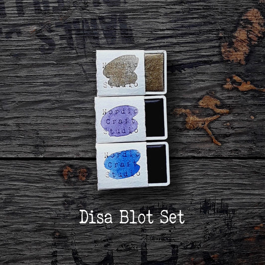 Disa Blot Set - Handmade Watercolor Paints of Artist Quality in Half and Full Pans 