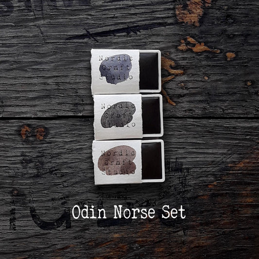 Odin Norse Set - Handmade Watercolor Paint of Artist Quality in Half and Full Pans 