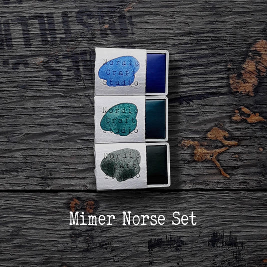 Mimer Norse Set - Handmade Watercolor Paints of Artist Quality in Half and Full Pans