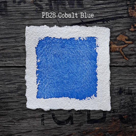 PB28 Cobalt Blue - Handmade Watercolor Paint of Artist Quality in Half and Full Pans