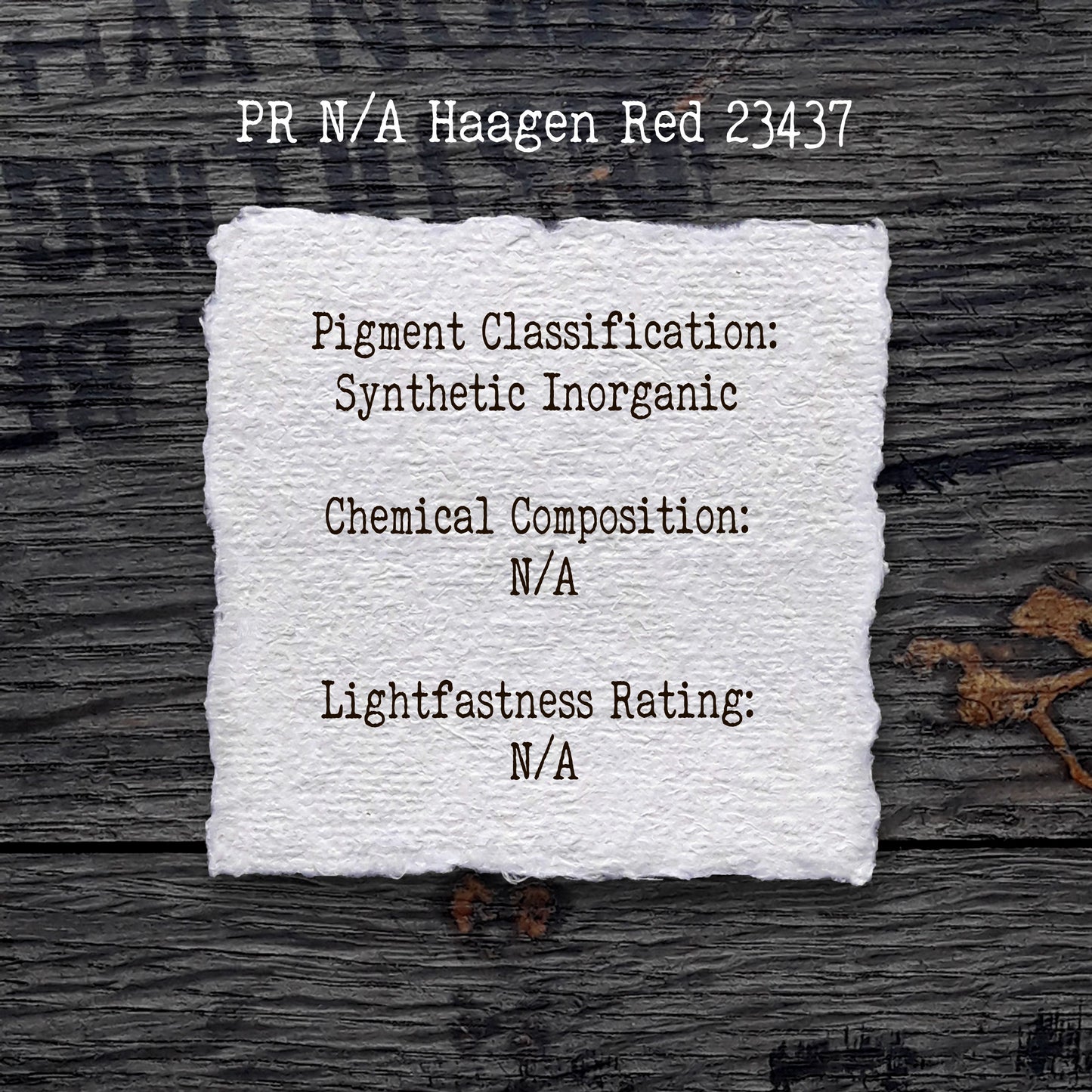 PR N/A Haagen Red 23437 - Handmade Watercolour Paint of Professional Artist Quality | NordicCraftStudio