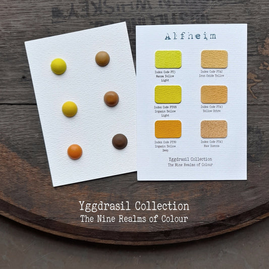 Alfheim Dot Card - Yggdrasil Collection | Handmade Watercolour Paint of Professional Artist Quality | NordicCraftStudio