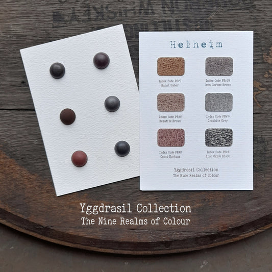 Helheim Dot Card - Yggdrasil Collection | Handmade Watercolour Paint of Professional Artist Quality | NordicCraftStudio