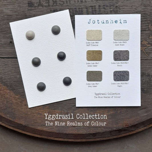 Jotunheim Dot Card - Yggdrasil Collection | Handmade Watercolour Paint of Professional Artist Quality | NordicCraftStudio