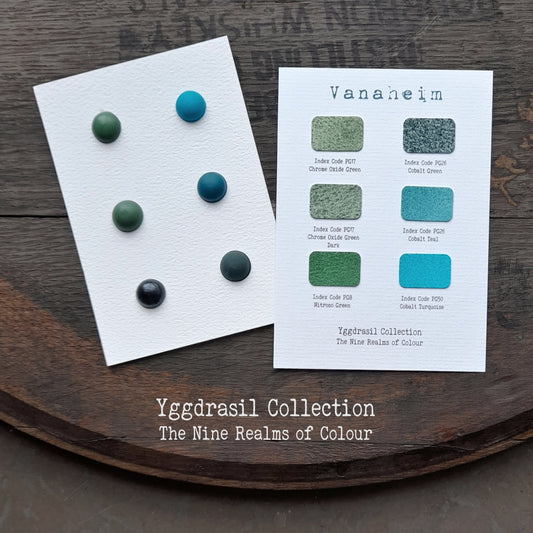 Vanaheim Dot Card - Yggdrasil Collection | Handmade Watercolour Paint of Professional Artist Quality | NordicCraftStudio