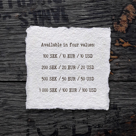 NordicCraftStudio Gift Card - Handmade Watercolour Paint of Professional Artist Quality | NordicCraftStudio