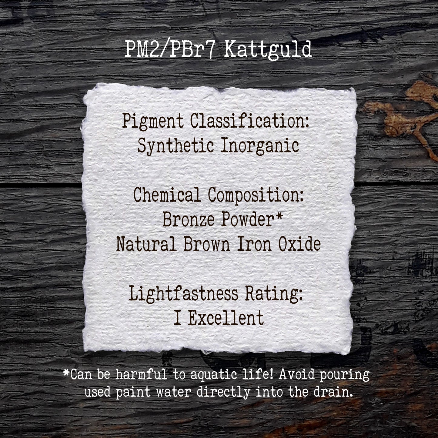 PM2/PBr7 Kattguld - Handmade Watercolour Paint of Professional Artist Quality