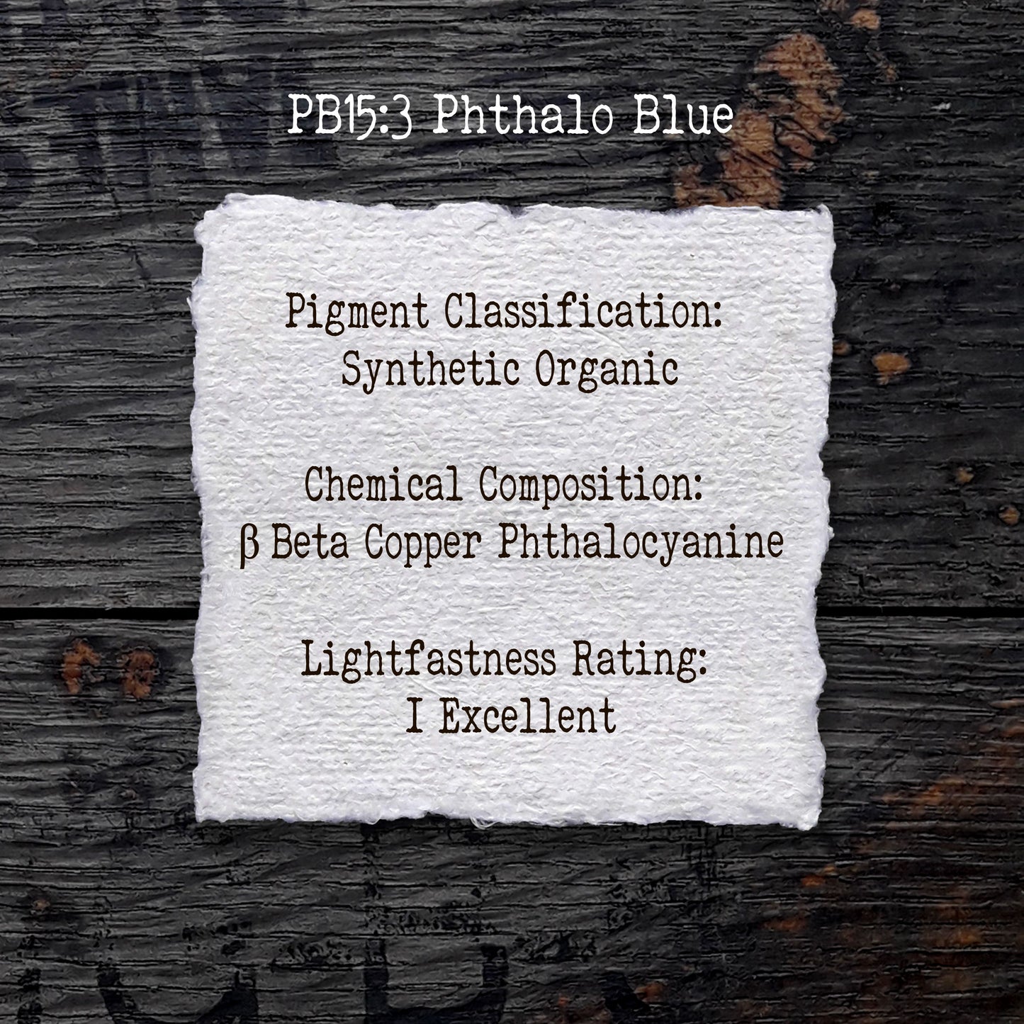 PB15 Phthalo Blue - Handmade Watercolour Paint of Professional Artist Quality