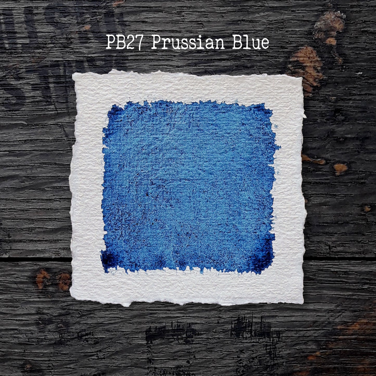 PB27 Prussian Blue - Handmade Watercolour Paint of Artist Quality in Half and Full Pans