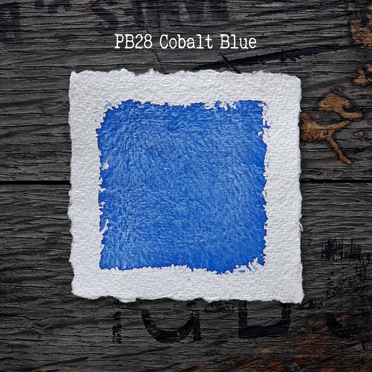 PB28 Cobalt Blue - Handmade Watercolour Paint Of Artist Quality On Dot Card and Dot Pan