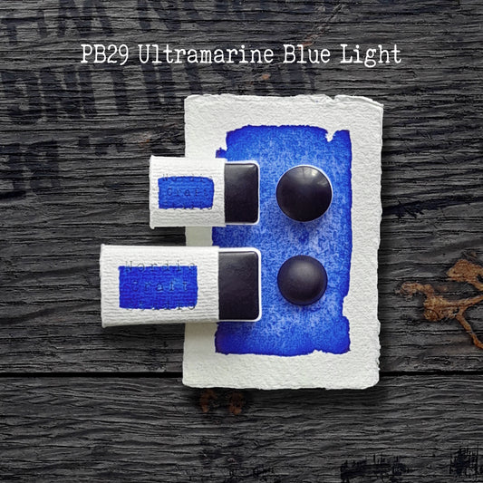 PB29 Ultramarine Blue Light - Handmade Watercolour Paint of Professional Artist Quality | NordicCraftStudio