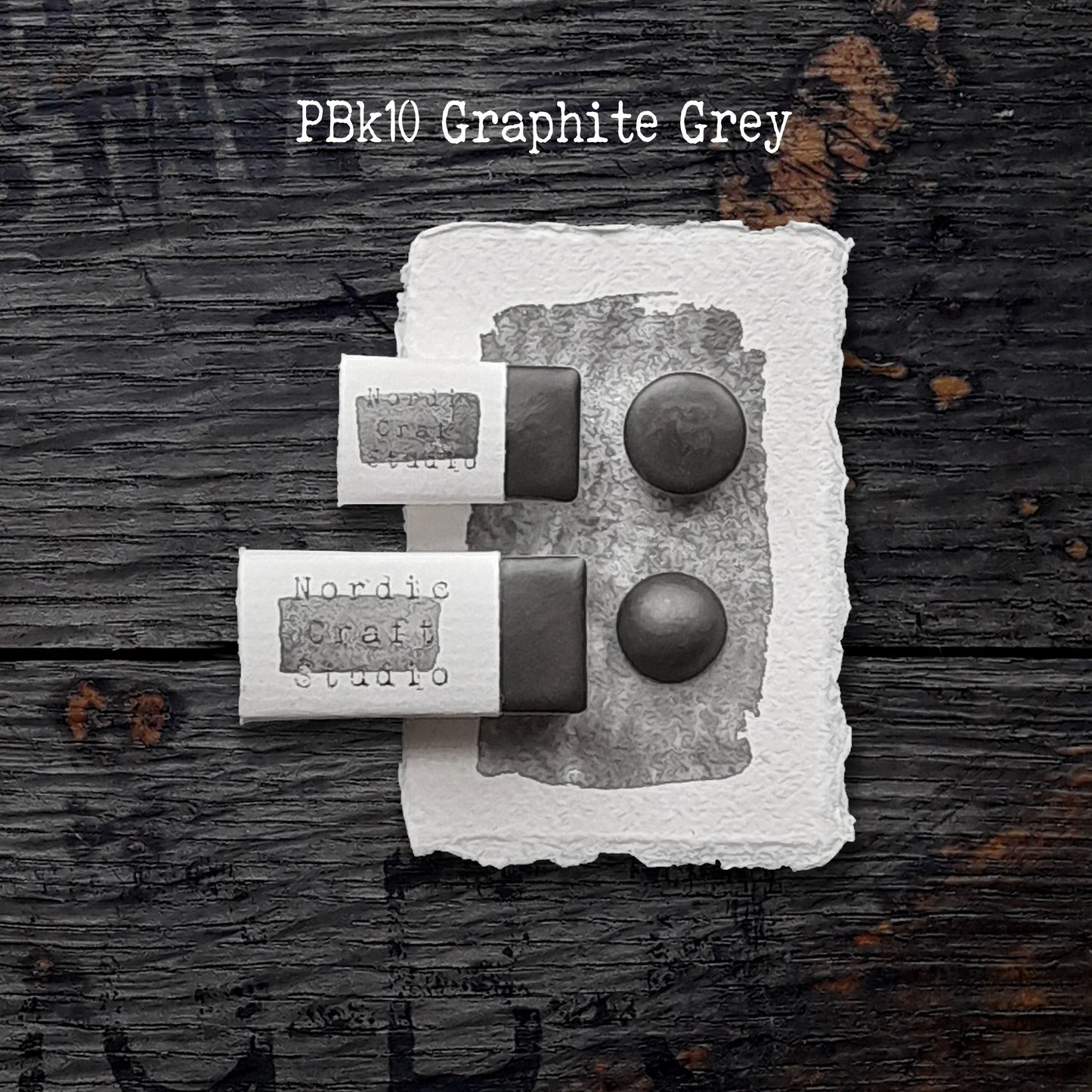 PBk10 Graphite Grey - Handmade Watercolour Paint of Professional Artist Quality