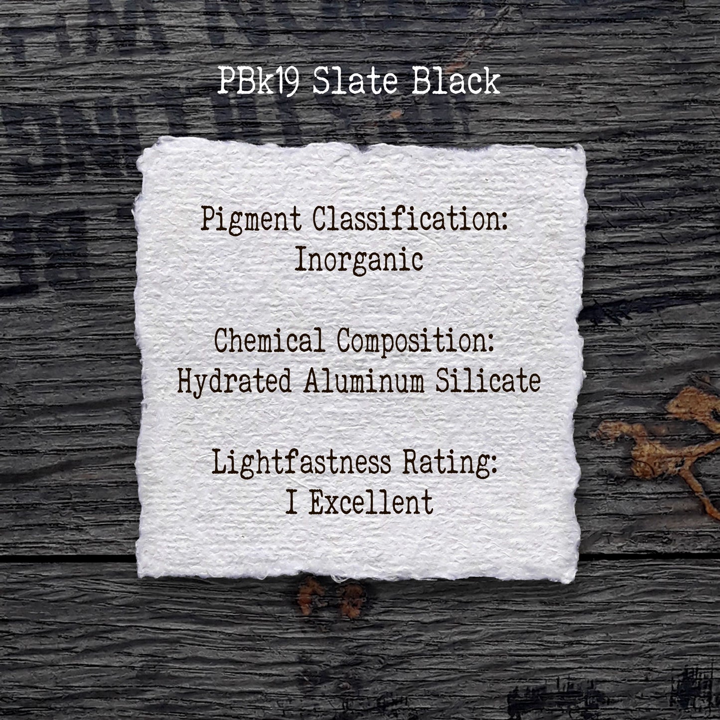 PBk19 Slate Black - Handmade Watercolour Paint of Professional Artist Quality