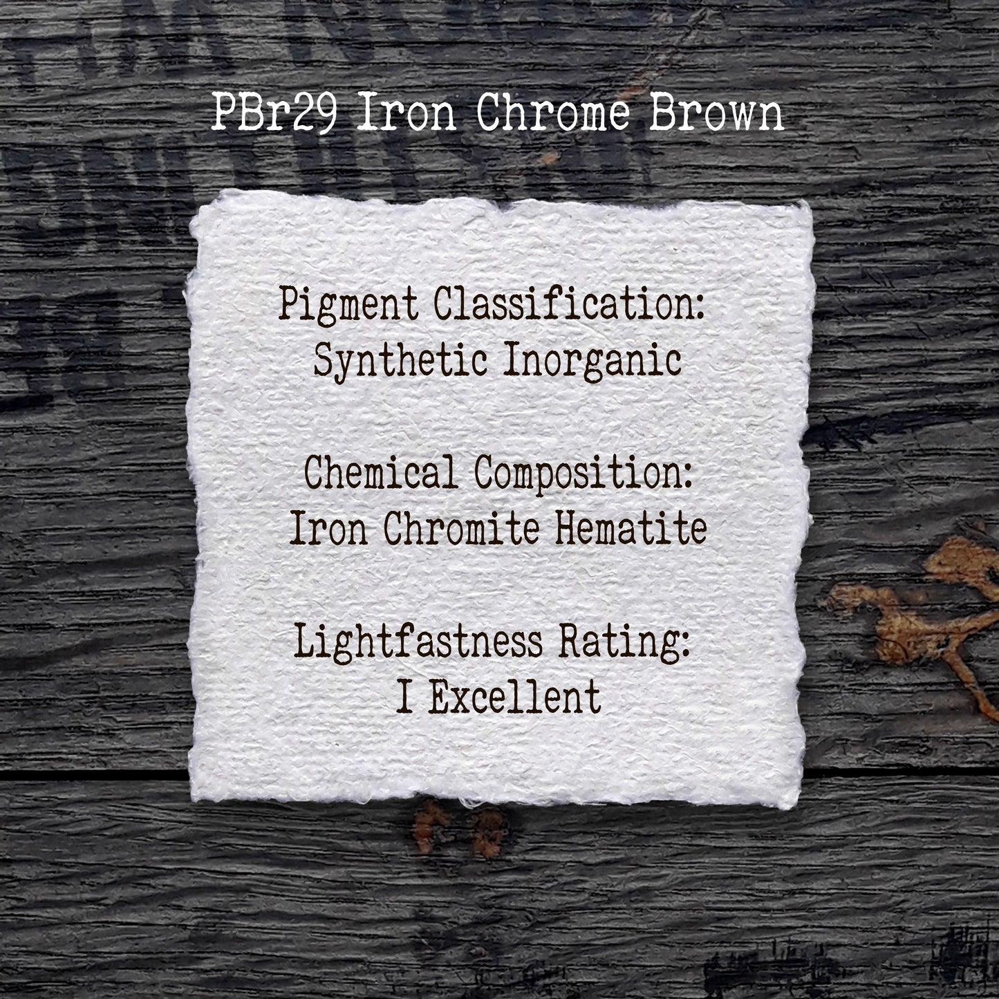 PBr29 Iron Chrome Brown - Handmade Watercolour Paint of Professional Artist Quality