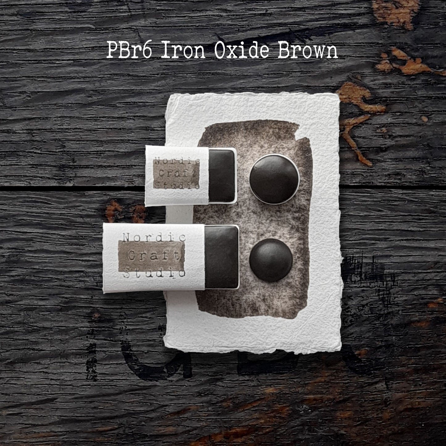 PBr6 Iron Oxide Brown - Handmade Watercolour Paint of Professional Artist Quality