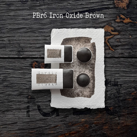 PBr6 Iron Oxide Brown - Handmade Watercolour Paint of Professional Artist Quality