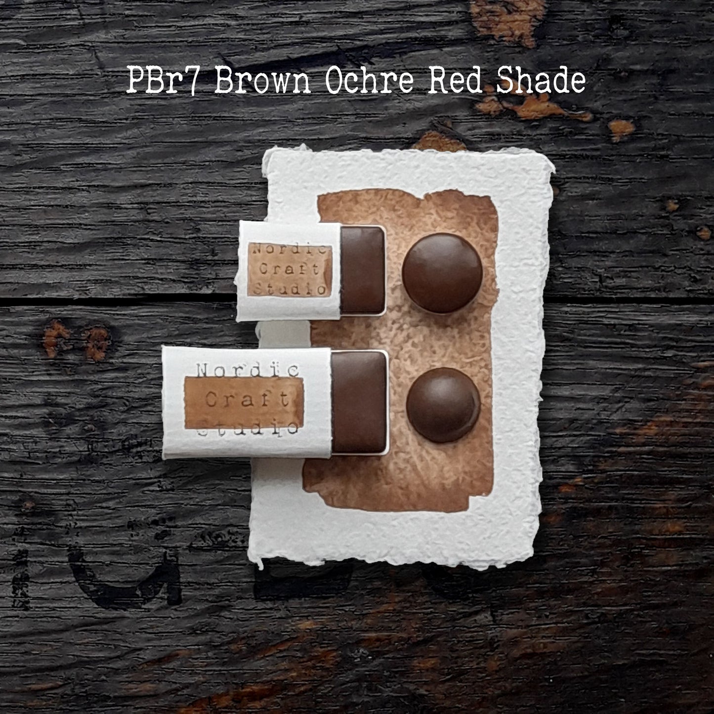 PBr7 Brown Ochre Red Shade - Handmade Watercolour Paint of Professional Artist Quality