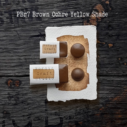 PBr7 Brown Ochre [Yellow Shade] - Handmade Watercolour Paint of Artist Quality