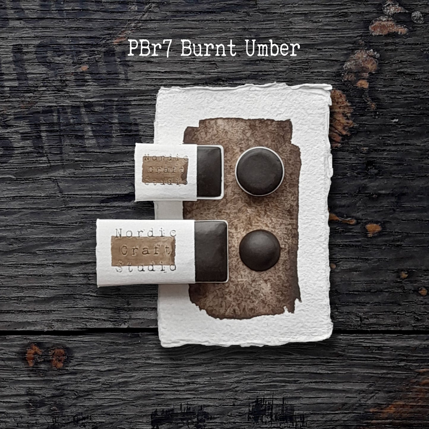 PBr7 Burnt Umber - Handmade Watercolour Paint of Professional Artist Quality