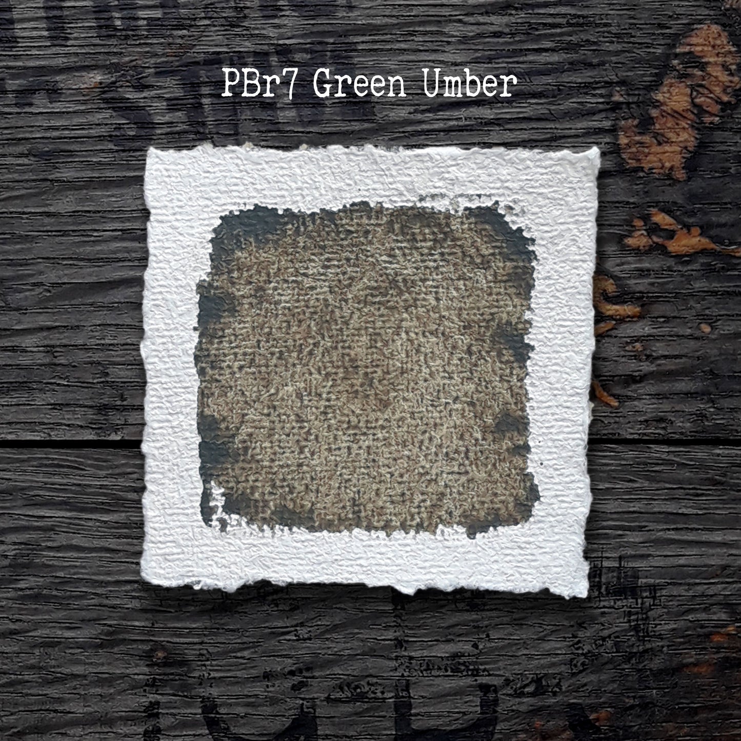 PBr7 Green Umber - Handmade Watercolour Paint of Professional Artist Quality