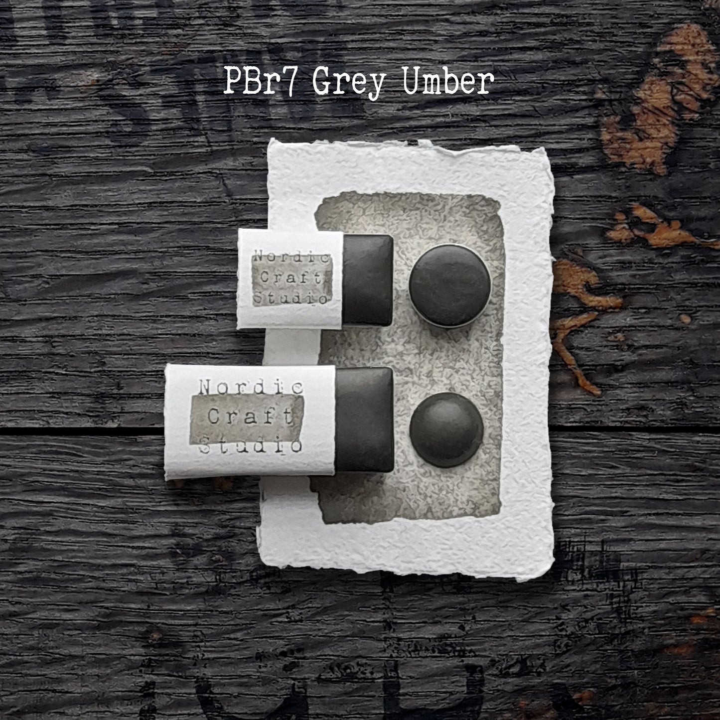 PBr7 Grey Umber - Handmade Watercolour Paint of Professional Artist Quality