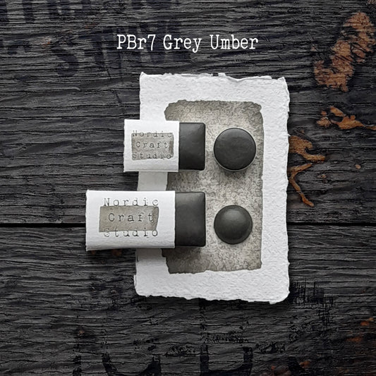 PBr7 Grey Umber - Handmade Watercolour Paint of Professional Artist Quality