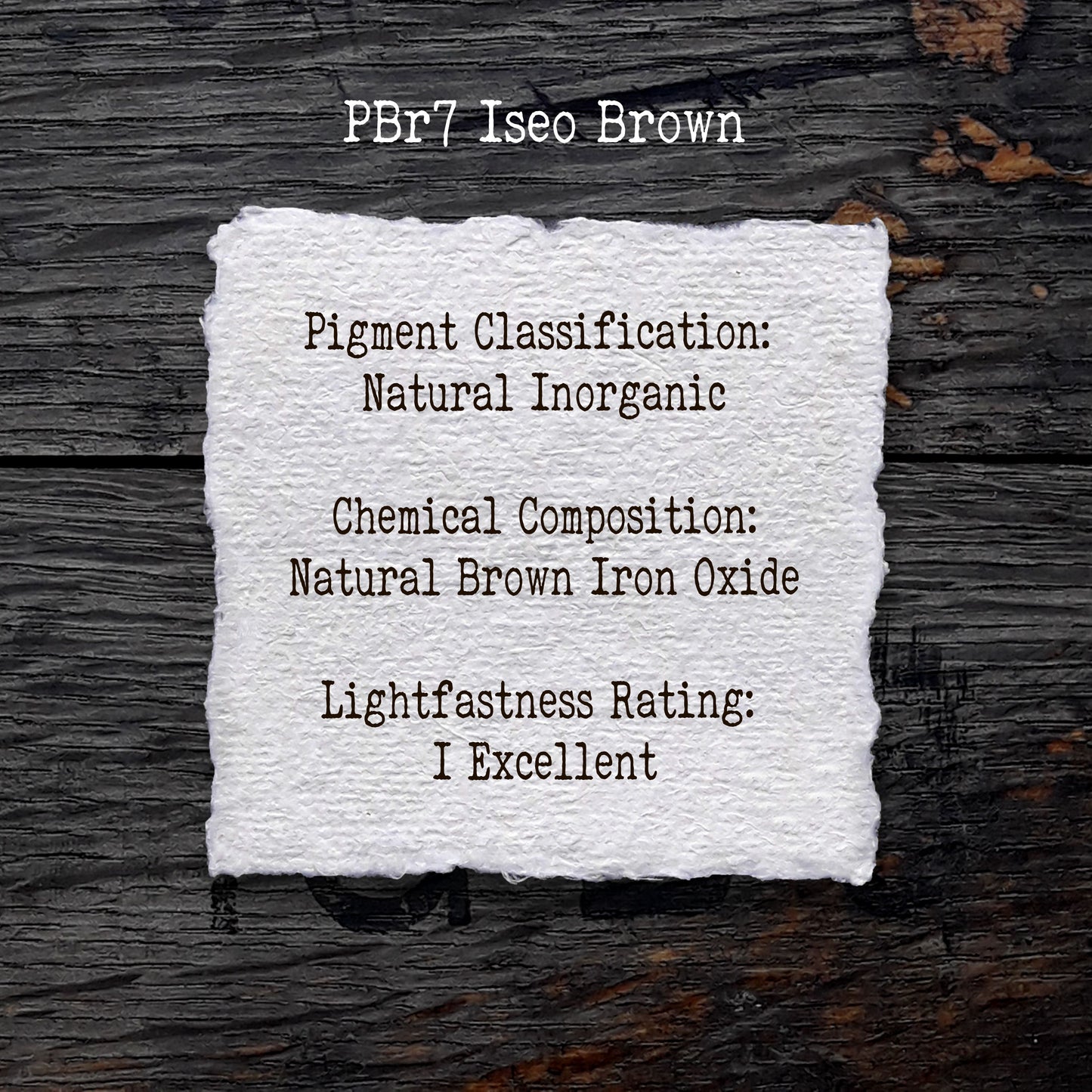 PBr7 Iseo Brown - Handmade Watercolour Paint of Professional Artist Quality