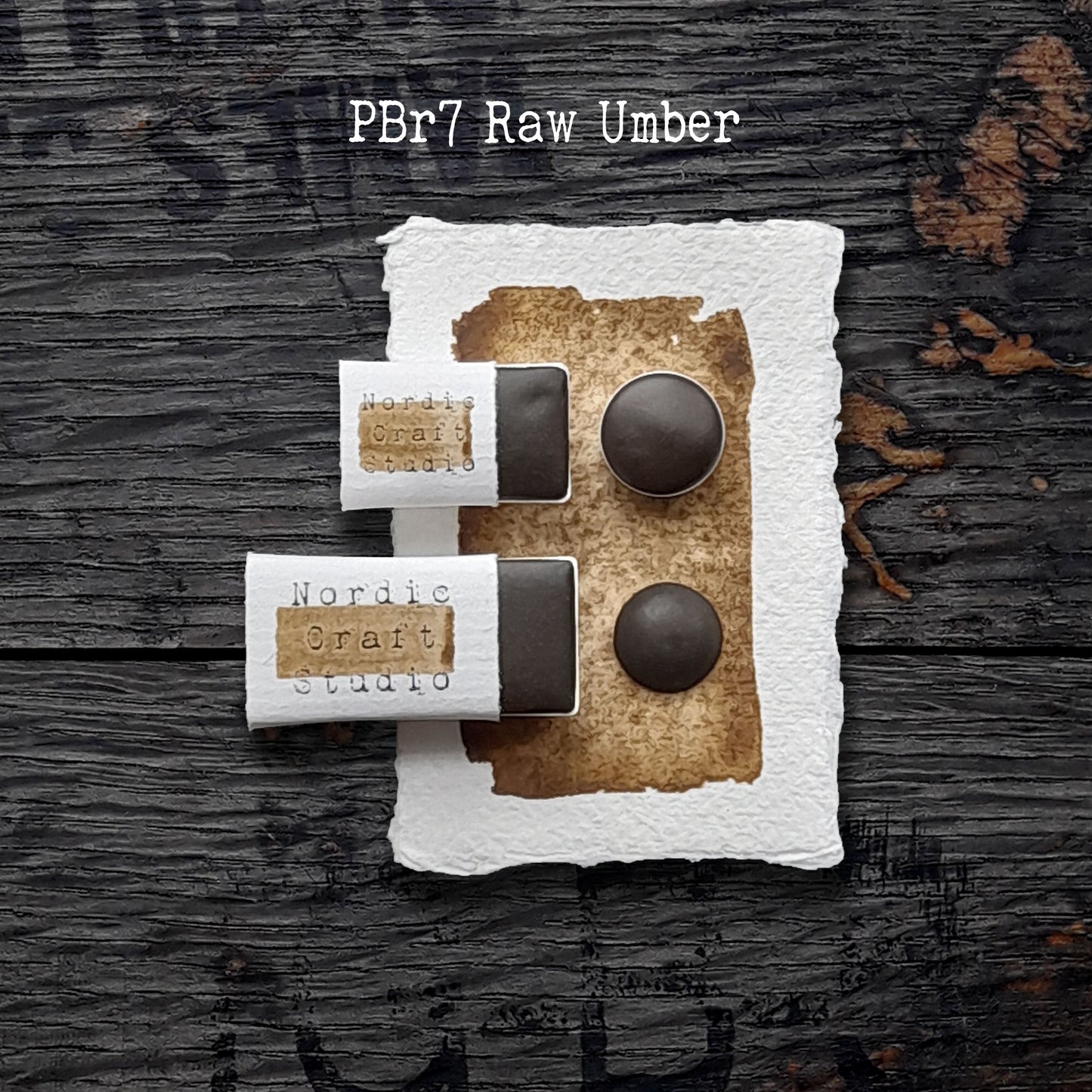 PBr7 Raw Umber - Handmade Watercolour Paint of Professional Artist Quality