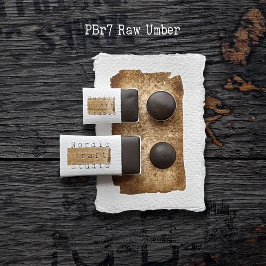 PBr7 Raw Umber - Handmade Watercolour Paint of Professional Artist Quality