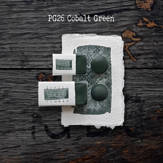 PG26 Cobalt Green - Handmade Watercolour Paint of Professional Artist Quality