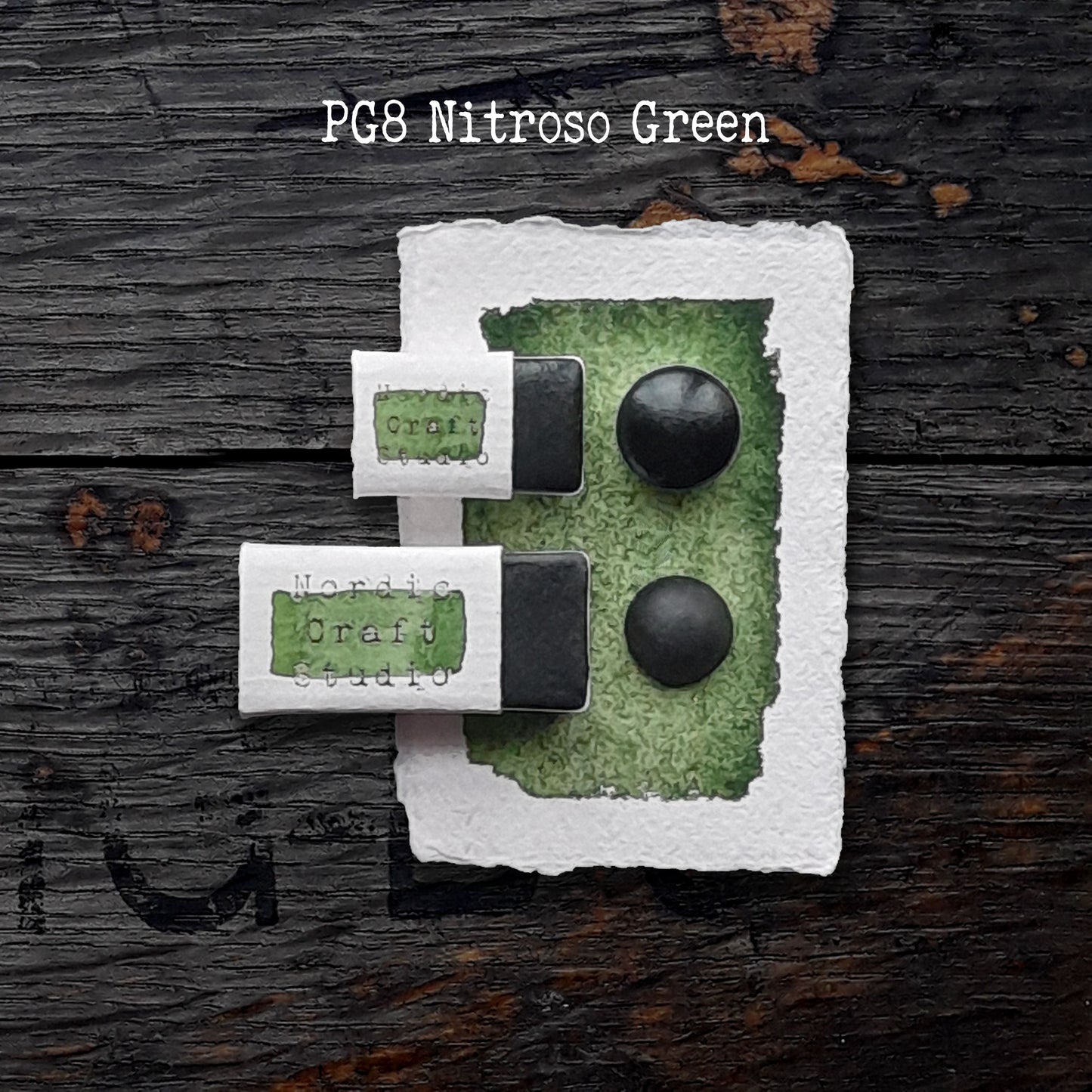 PG8 Nitroso Green - Handmade Watercolour Paint of Professional Artist Quality