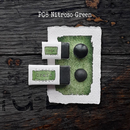 PG8 Nitroso Green - Handmade Watercolour Paint of Professional Artist Quality