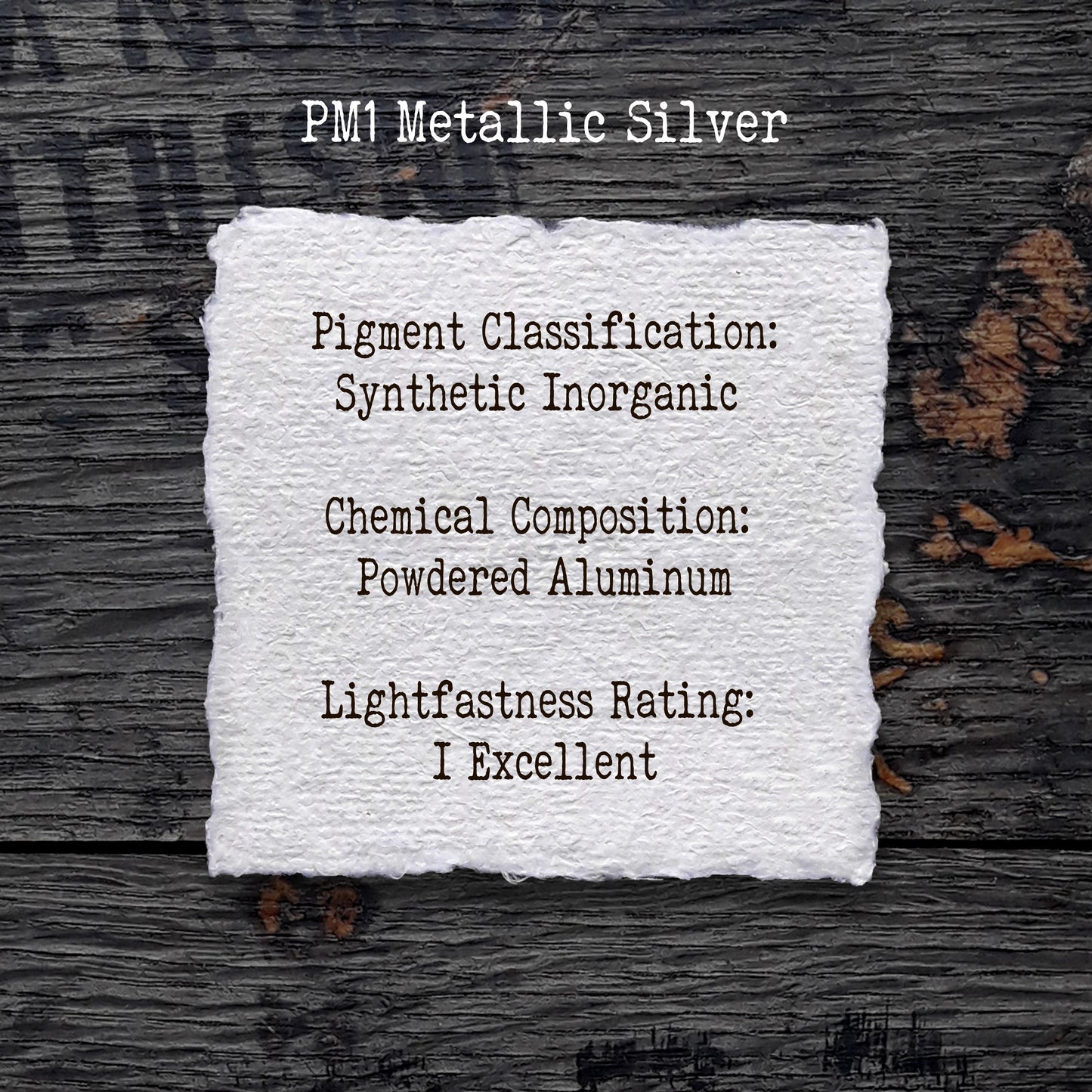PM1 Metallic Silver - Handmade Watercolour Paint of Professional Artist Quality | NordicCraftStudio