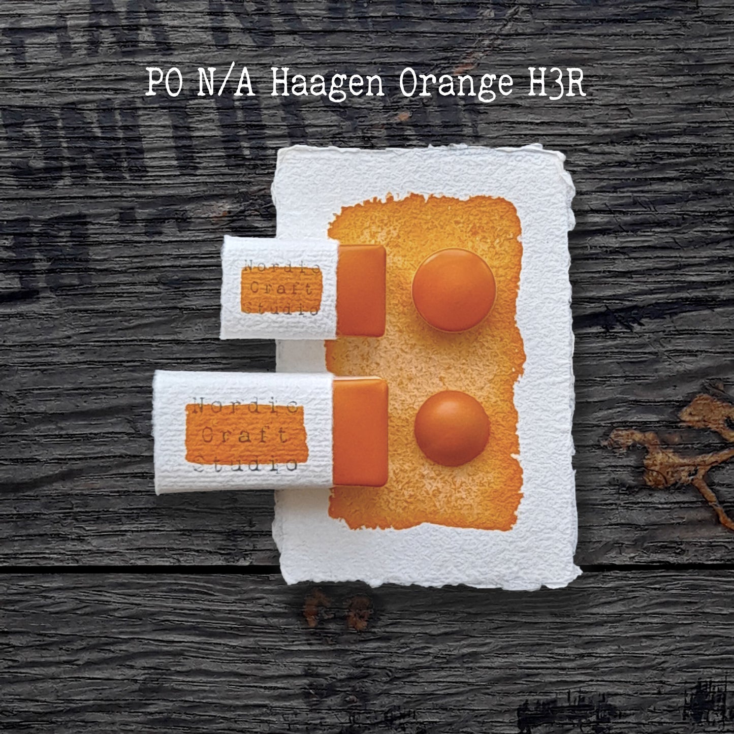 PO N/A Haagen Orange H3R - Handmade Watercolour Paint of Professional Artist Quality | NordicCraftStudio